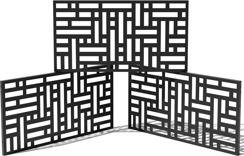 Veradek Outdoor Privacy Screen Series - Block Privacy Screen Panel (65% Privacy) | Made from Durable Weather-Resistant Plastic | Modern Décor for Patios, Privacy Walls, Fences - Image 1